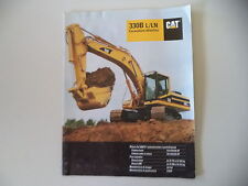 - CATALOGO DEPLIANT BROCHURE CAT CATERPILLAR ESCAVATORE 330B L/LN - ANNO 1996