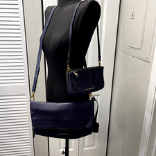 Set borse in pelle viola