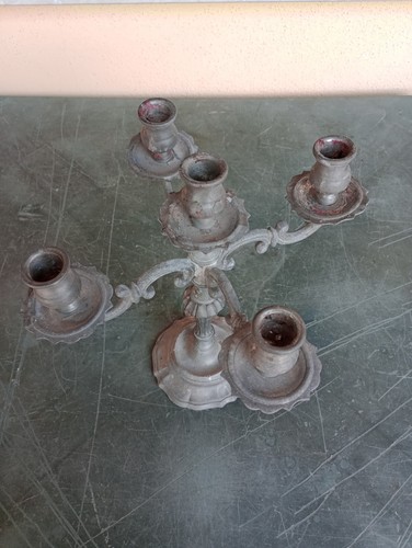 Candelabro peltro vintage - in,
