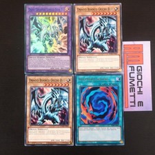 LOTTO 4 CARTE DRAGO BIANCO