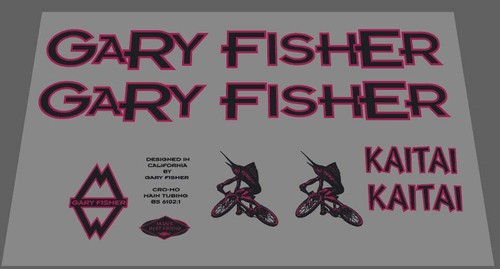 Adesivo gary fisher - gary,