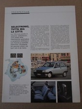*ARTICOLI  AUTOBIANCHI Y 10 SELECTRONIC - MIA 1989/ 1991/ FILA 1987 VEDI ALTRE