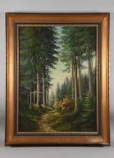 Quadro antico con veduta di un