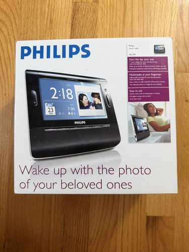 Philips clock radio black - philips,