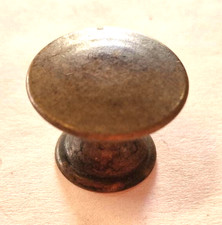 Pomolo Pomello per Mobili in Ottone Bronzo Antico  mm. 20 Pz. 2 INVERNIZZI