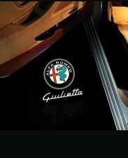 2 PROIETTORI LOGO Luci cortesia LED Alfa Romeo MITO 159 Giulietta Stelvio Brera