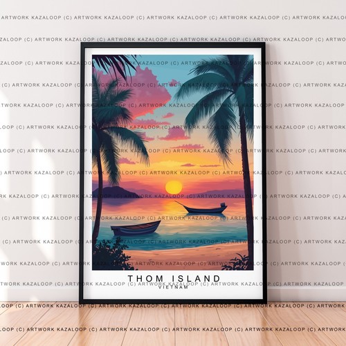 Poster arte tramonto - , senza