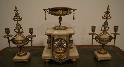 Trittico orologio candelieri - trittico,