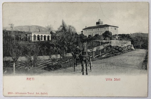 Cartolina rieti villa stoli - cartolina,