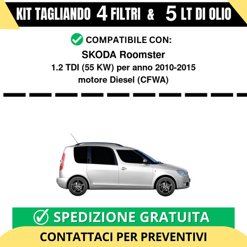 Tagliando per skoda roomster - skoda,