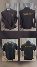 Polo Maglia Estive/Invernali  Vigili del Fuoco VDF Grigio/Scuro Ricamate!