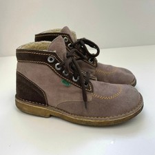 Stivaletti Kickers scamosciati Kicklegend unisex classici foderati in pile - taglia 38/US7