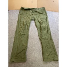 Pantalone cargo uomo Tellason verde oliva cotone taglia 42 Made in Italy