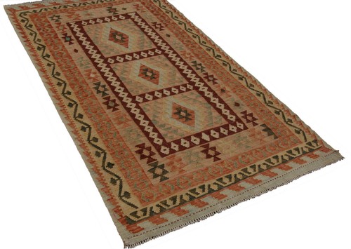 Tappeto kilim afgano tessuto - , a