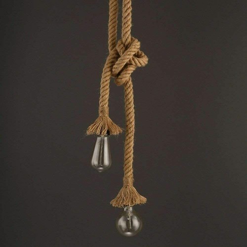 Porta lampada corda - lampada,