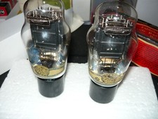 EXTREMELY RARE- TWO)2A3 MONOPLACCA-FIVRE -NOS-OLD PRODUCTION-VERY GOOD-