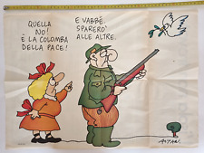 Altan Poster Pace Caccia Manifesto Vintage Cacciatore Quipos