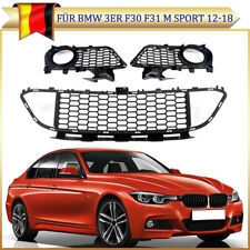 3x Griglia Paraurti Nera