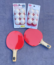 Stiga Ping Pong Paddle Set di 2 con Palline da Ping Pong Rosso Jr. Gioco da Interno Nuovo