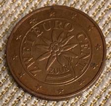 2 Centesim Austria 2002-2005-2008-2009-2010-2011-2012-2013-2015-2017-2018-2020..