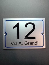 TARGA  NUMERO CIVICO INCISO