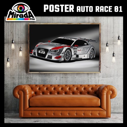Poster auto race car - race,
