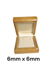 Orecchini scatola in legno