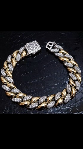 Bracciale catena cubana oro - , 18