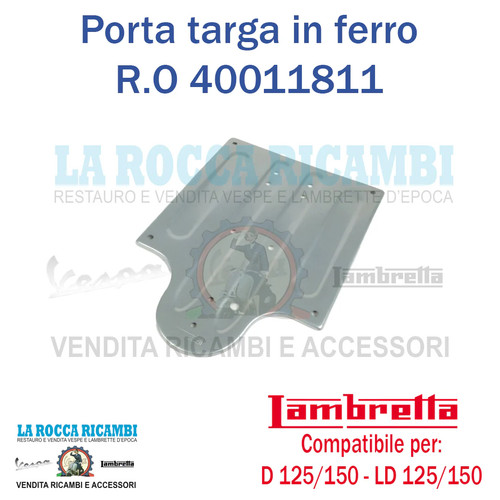 Portatarga lambretta 125 150 - portatarga, d