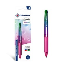 OSAMA 4 Multi Rainbow Penna Multicolore a Sfera 1.0 mm 1 Pz Penne Colorate 4