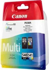 2 CARTUCCE CANON ORIGINALI PG540 CL541 MULTIPACK nero + colore UFFICIALI CANON