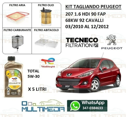 Tagliando filtri olio - e,