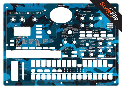 Korg electribe skin blu - electribe,