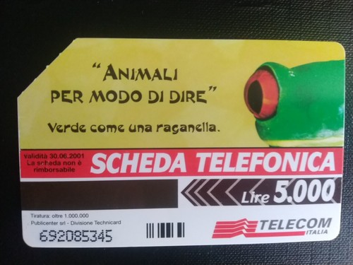 Scheda telefonica collezione - scheda,