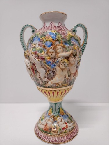 Vaso anfora capodimonte - vaso,