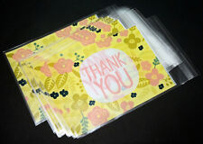 20pz sacchetti bustine trasparente adessivo in plastica 16x10cm 'THANK YOU'