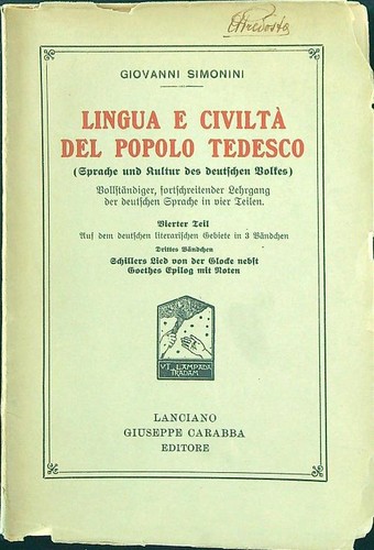 Lingua civilta del popolo - del,