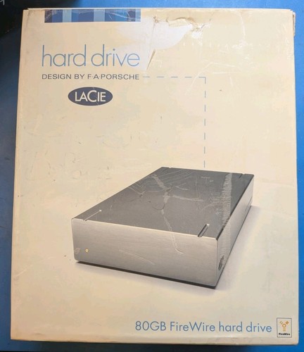 New box lacie 80gb external - in,