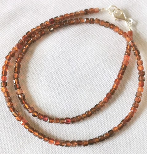 Collana granato argento - -,