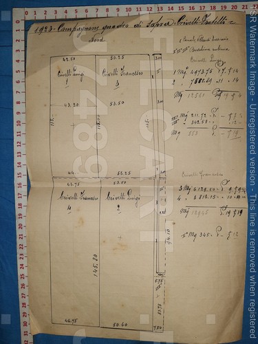 J7489 documento antico - documento,