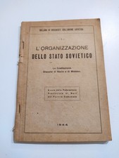 L'organizzazione Dello Stato Sovietico Discorsi Di Stalin E Di Molotov P.C. Bari