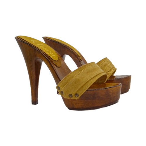 Zoccoli donna ocra - zoccoli,