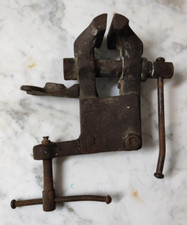 Antica Morsa Da Banco in Ferro