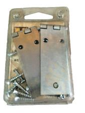 2 Cerniere ala lunga 25x120 mm ferro zincato con viti cerniera cromato