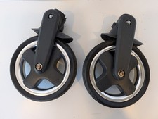 2 X Coppia Ruote Anteriori BabyStyle Oyster Grigio Argento