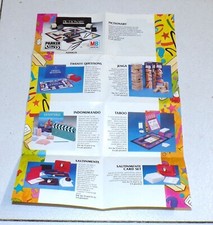 Catalogo MB GIOCHI anni 90 giochi da Tavolo Pictionary Taboo Twenty Questions