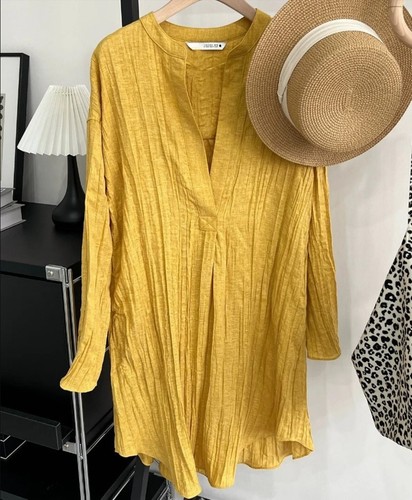 Zara donna giallo senape - zara,