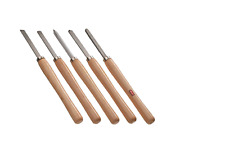 VALEX SCALPELLI PER TORNIO DA LEGNO SERIE 5 PZ. IN BLISTER MANICO LEGNO 1463204