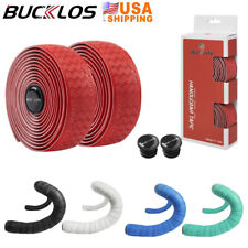 2 Pezzi Nastro/Involucro Antiscivolo per Manubrio Bici da Strada PU+EVA Cinghie Nastro