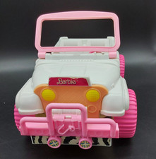 BARBIE JEEP - CABRIO - MATTEL - buone condizioni - 1987 - bianco - rosa
